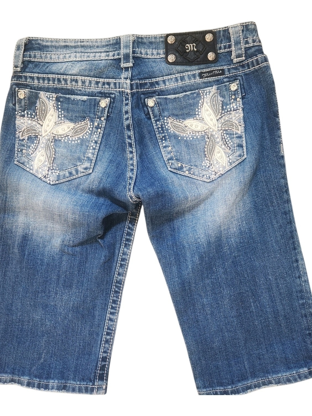 Miss Me Bermuda Shorts Rhinestones JE5837M Womens Size 29 Festival